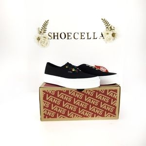 New Vans Kids Authentic Girls Black Sz 12Y